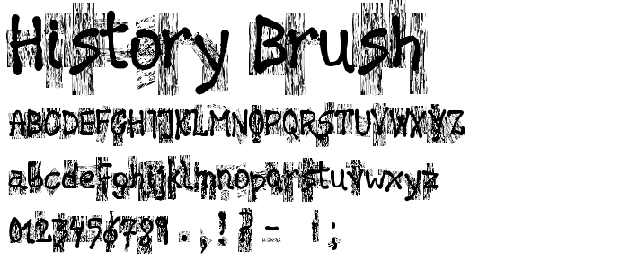 History Brush font